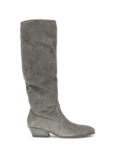high suede boots