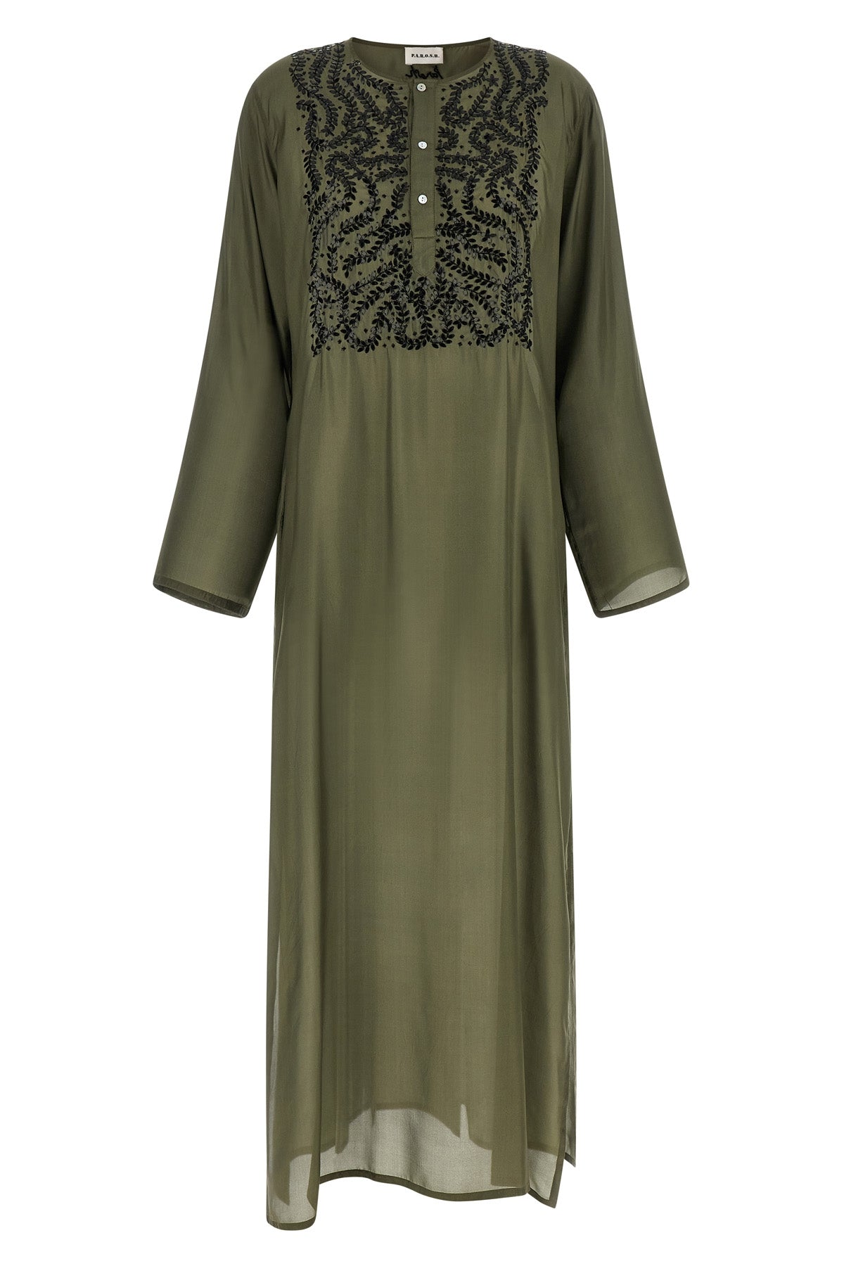 P.A.R.O.S.H. L long sunset dress in light silk
