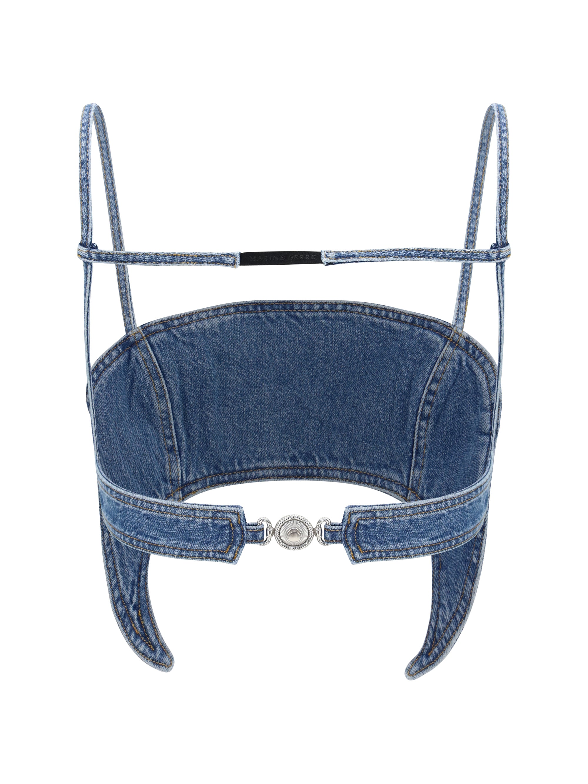 MARINE SERRE 36 denim moon top 