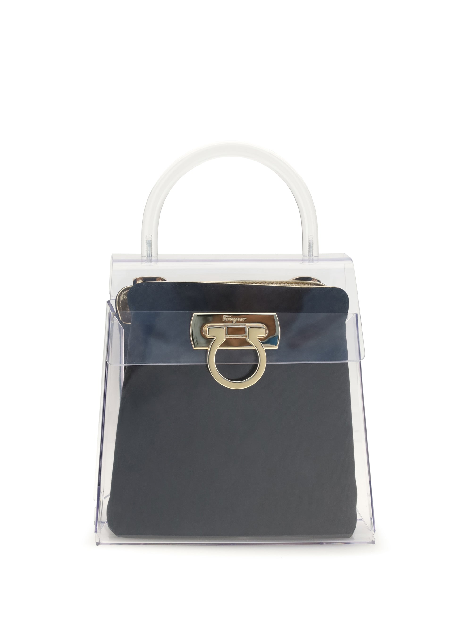 FERRAGAMO OS pvc top handbag