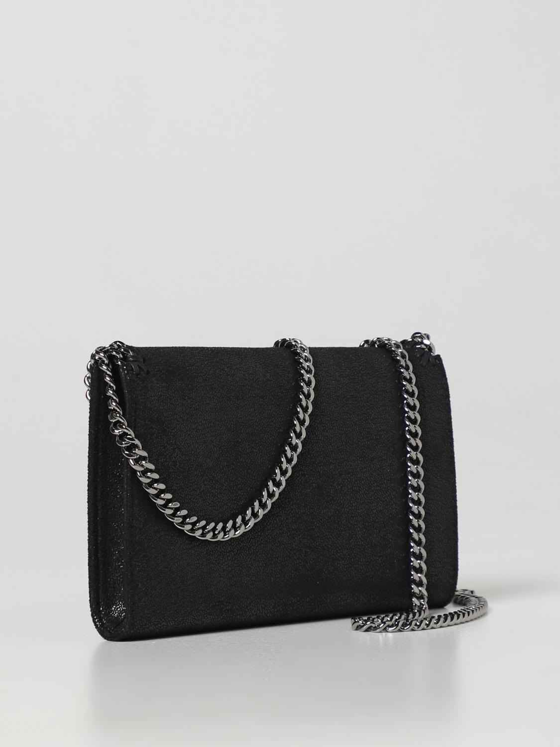STELLA MCCARTNEY OS falabella mini crackled synthetic suede bag