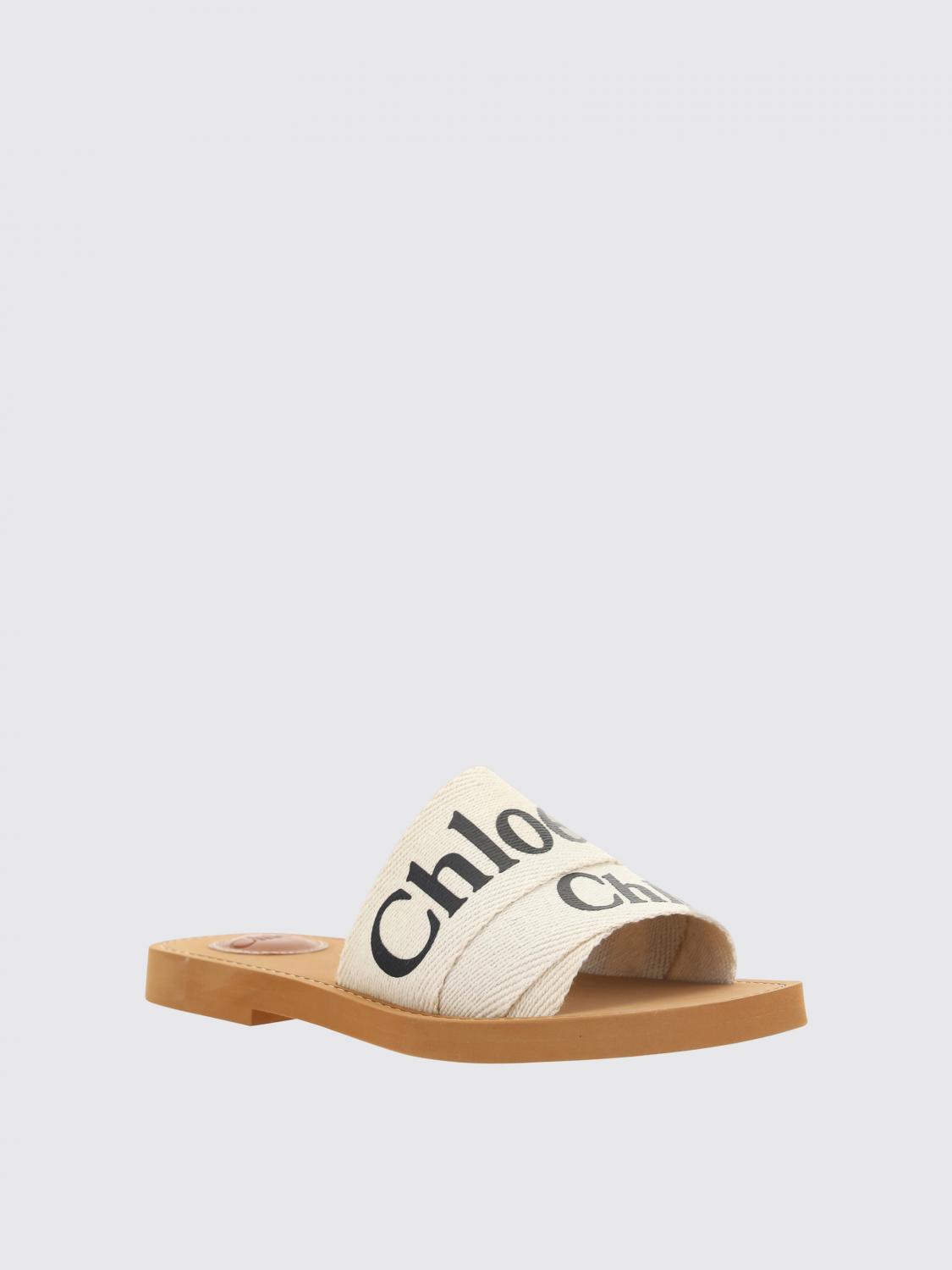 fabric and rubber sliders chloé