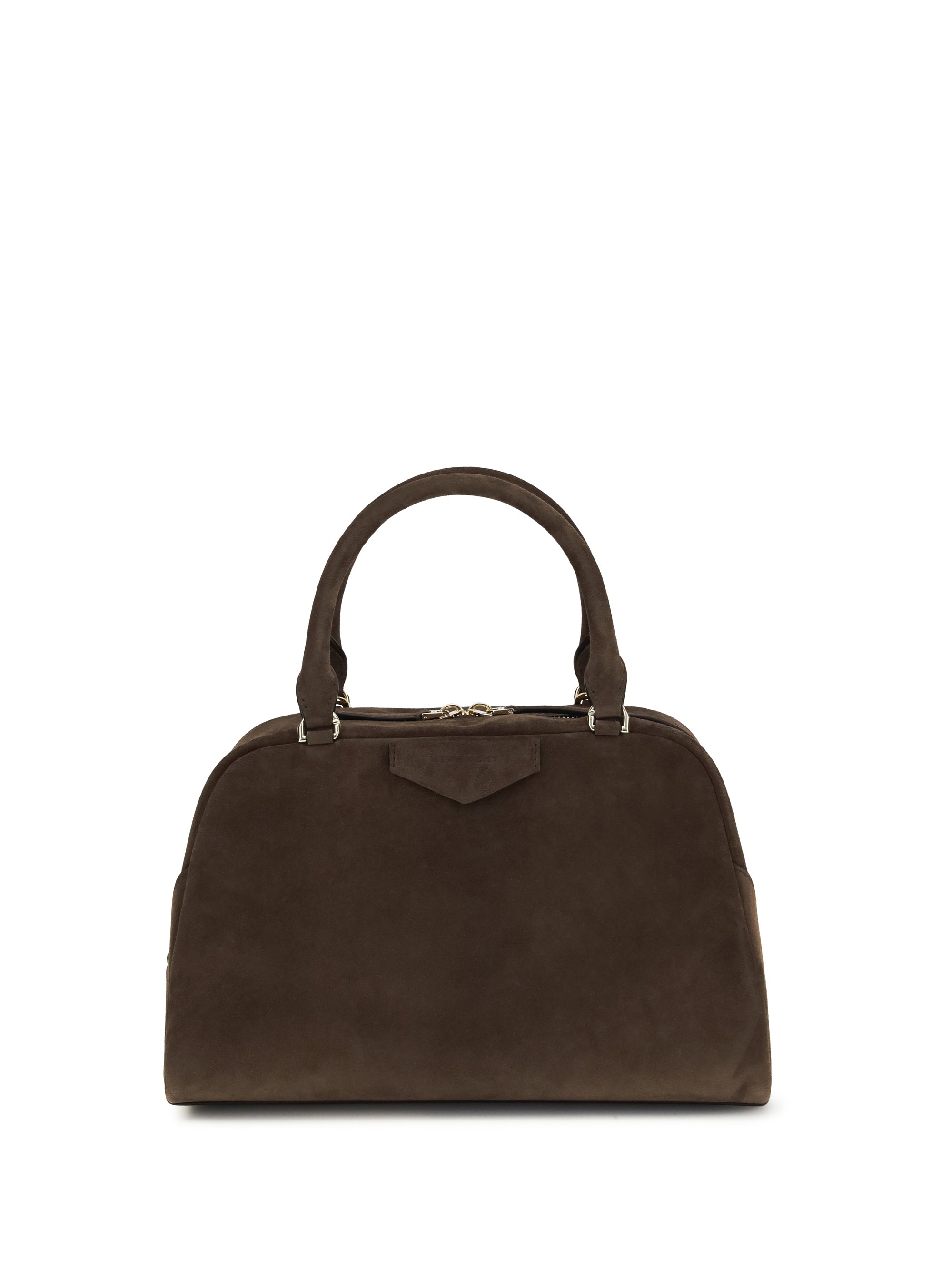 GIVENCHY OS antigona east-west soft medium suede handbag