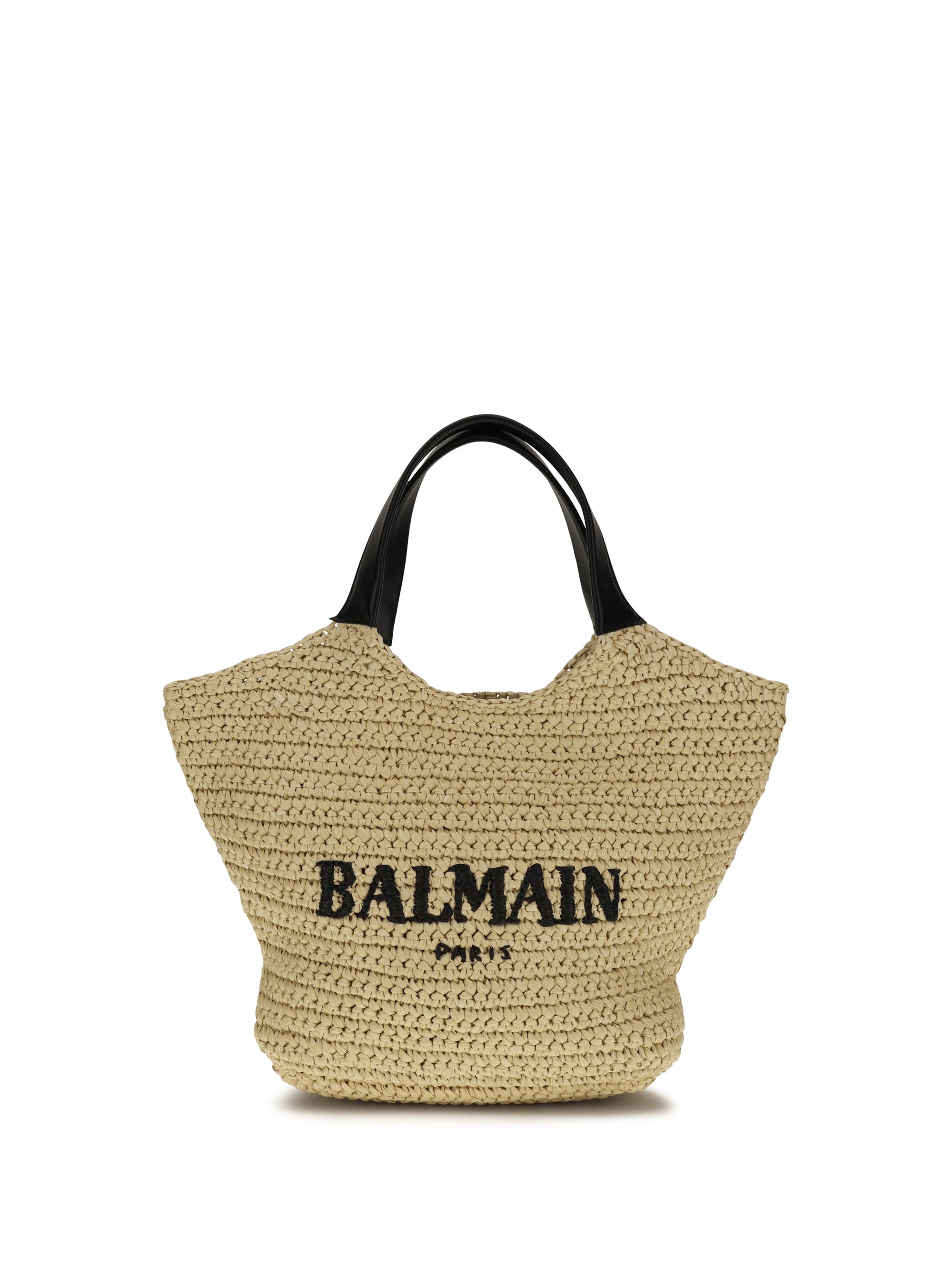 BALMAIN OS mini crochet tote bag