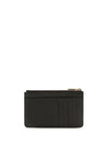 leather zip card holder