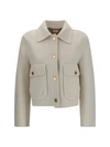 wool and cashmere bell-sleeve jacket