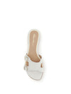 low leather sandals