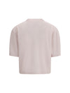 cropped t-shirt with round neckline