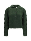 cashmere and silk sweater with buttons