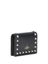 rockstud leather wallet