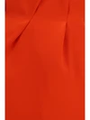silk mini skirt with ruffled waist