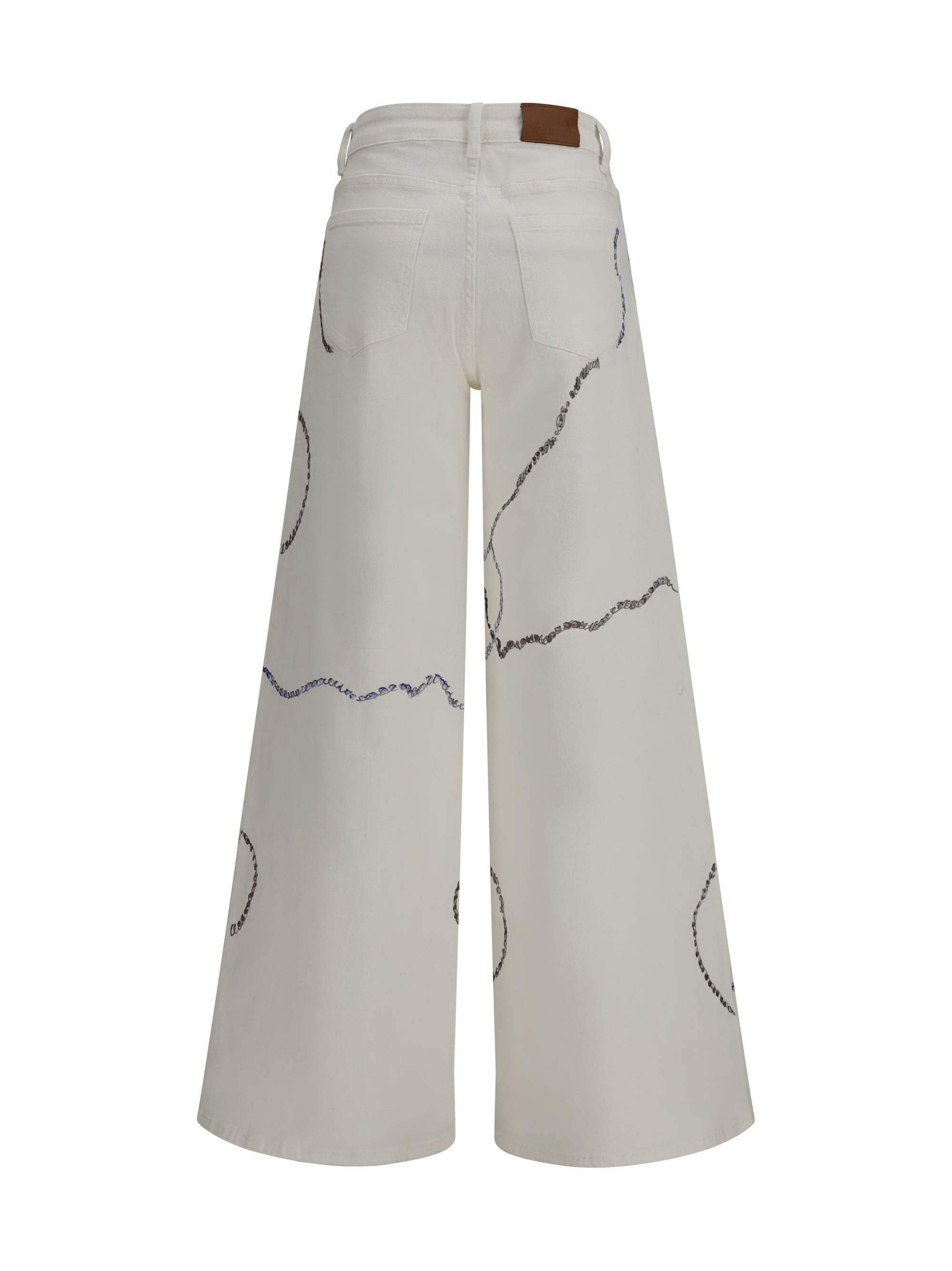ELLA 38 palazzo long painted jeans in regular fit