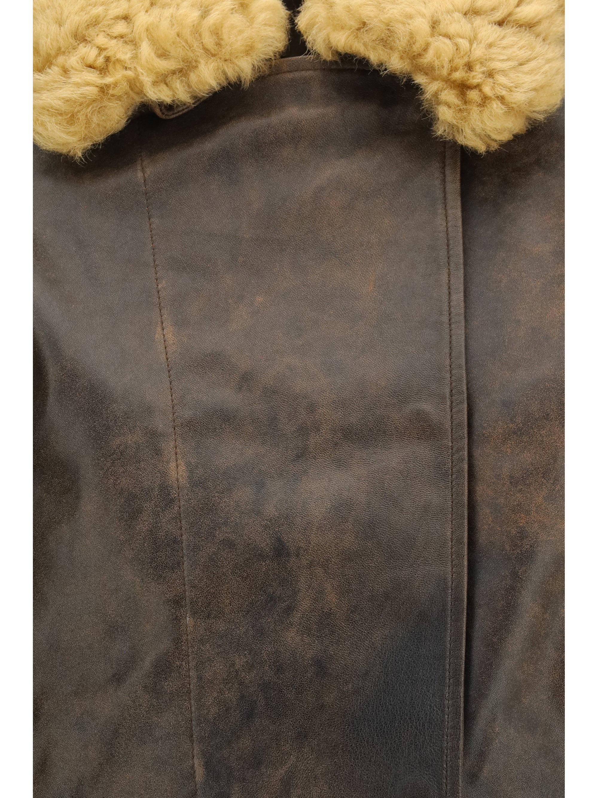 leather bomber jacket