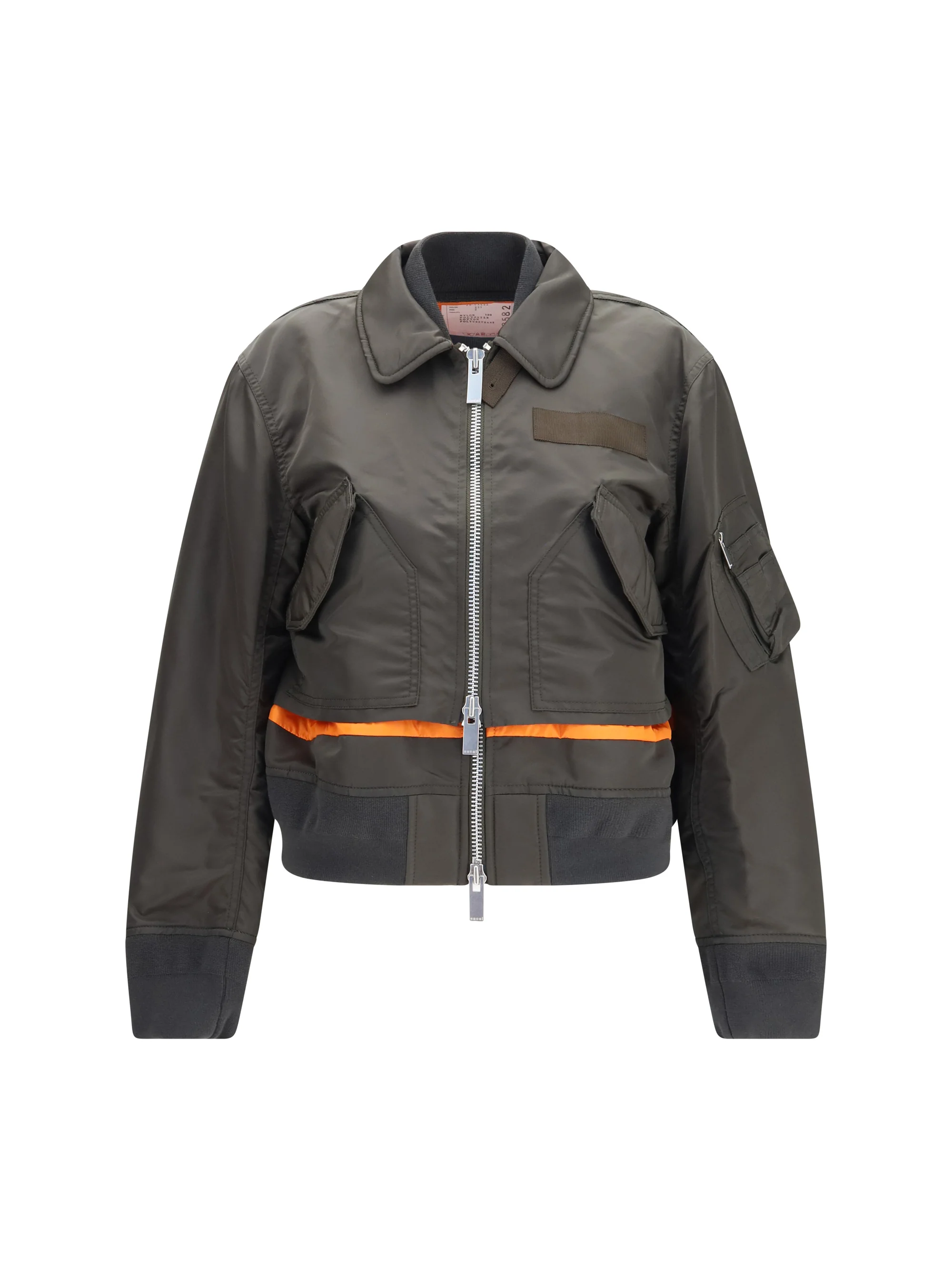 SACAI 2 double-zip nylon jacket