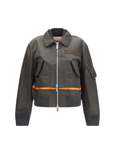 double-zip nylon jacket