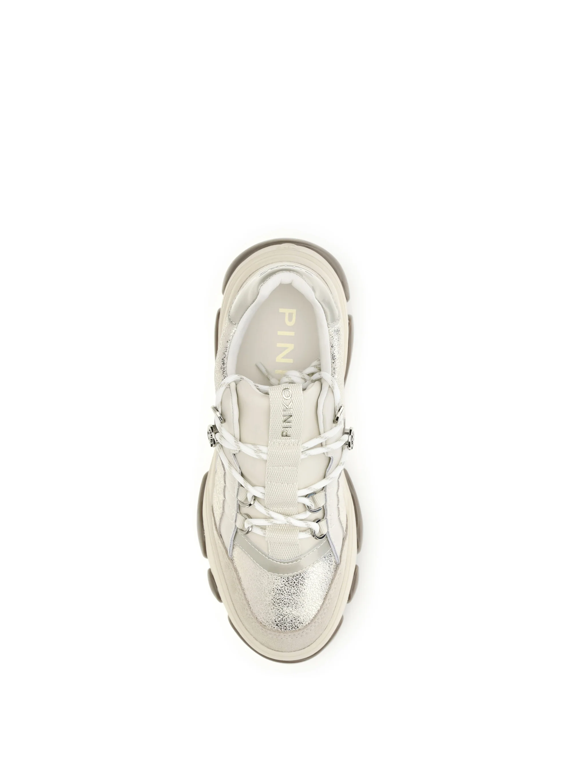 athena leather sneakers with sequin details