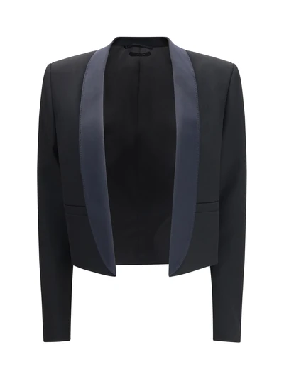 cropped single-breasted jacket