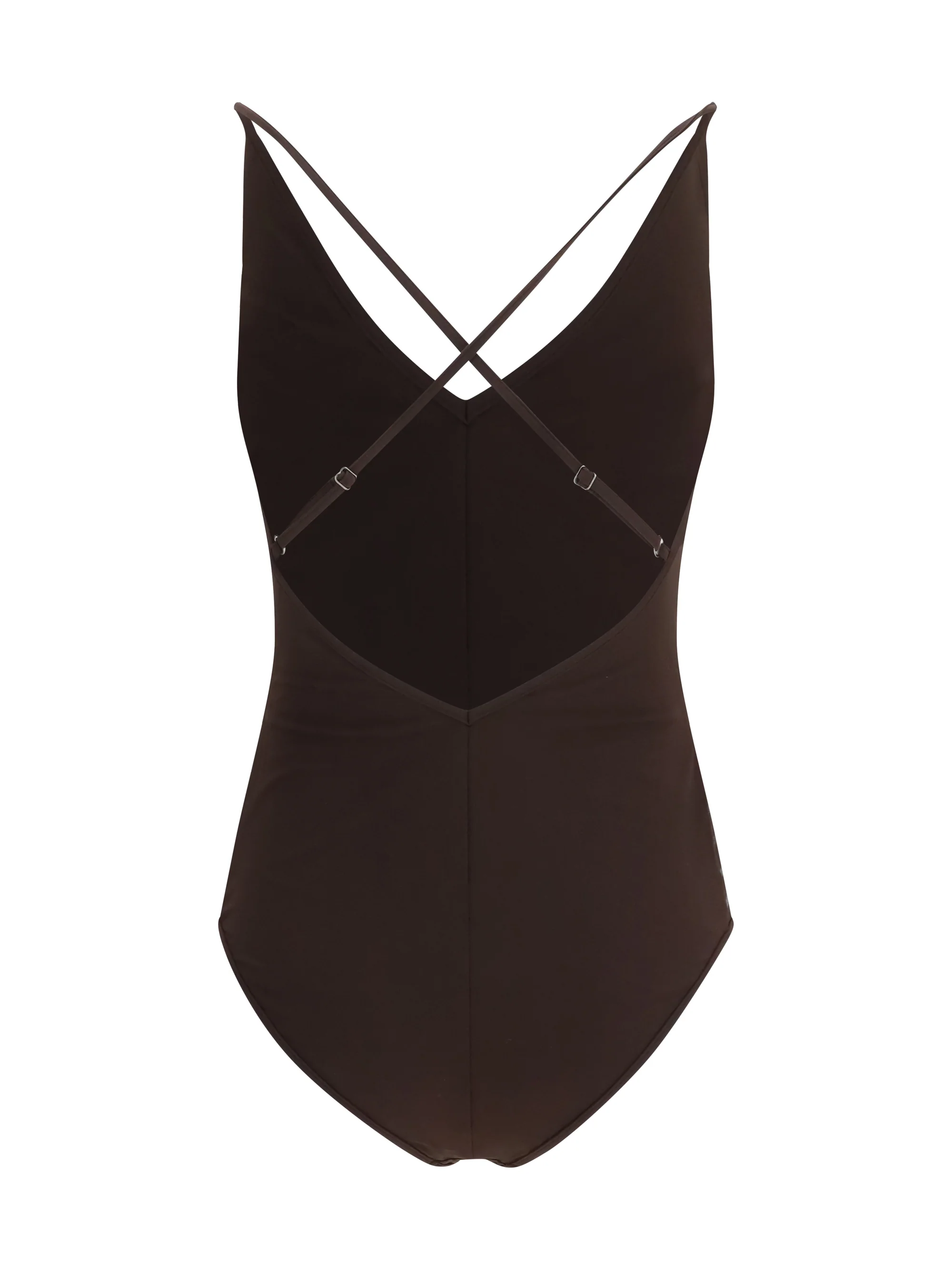 BRUNELLO CUCINELLI 42 shimmering striped one-piece swimsuit