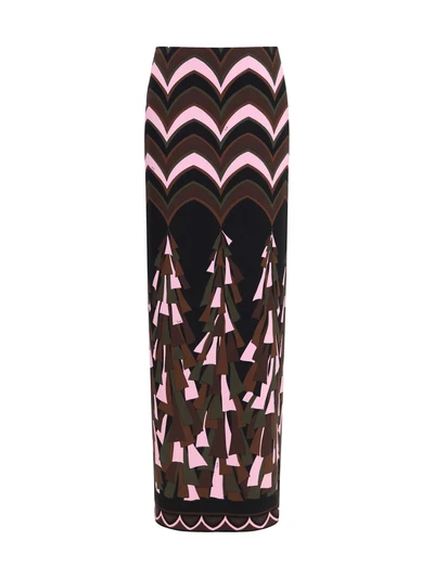 fitted long skirt