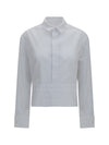 cotton poplin shirt with belt