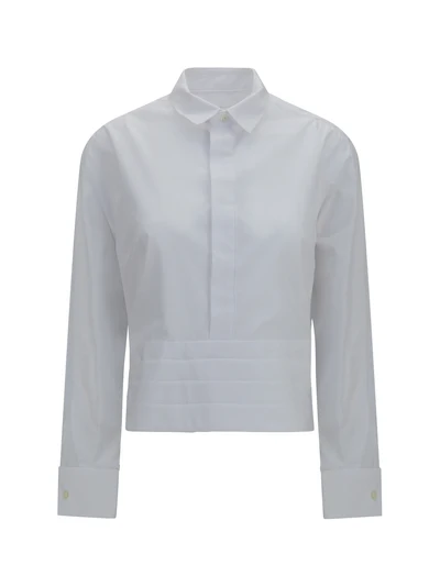 cotton poplin shirt with belt
