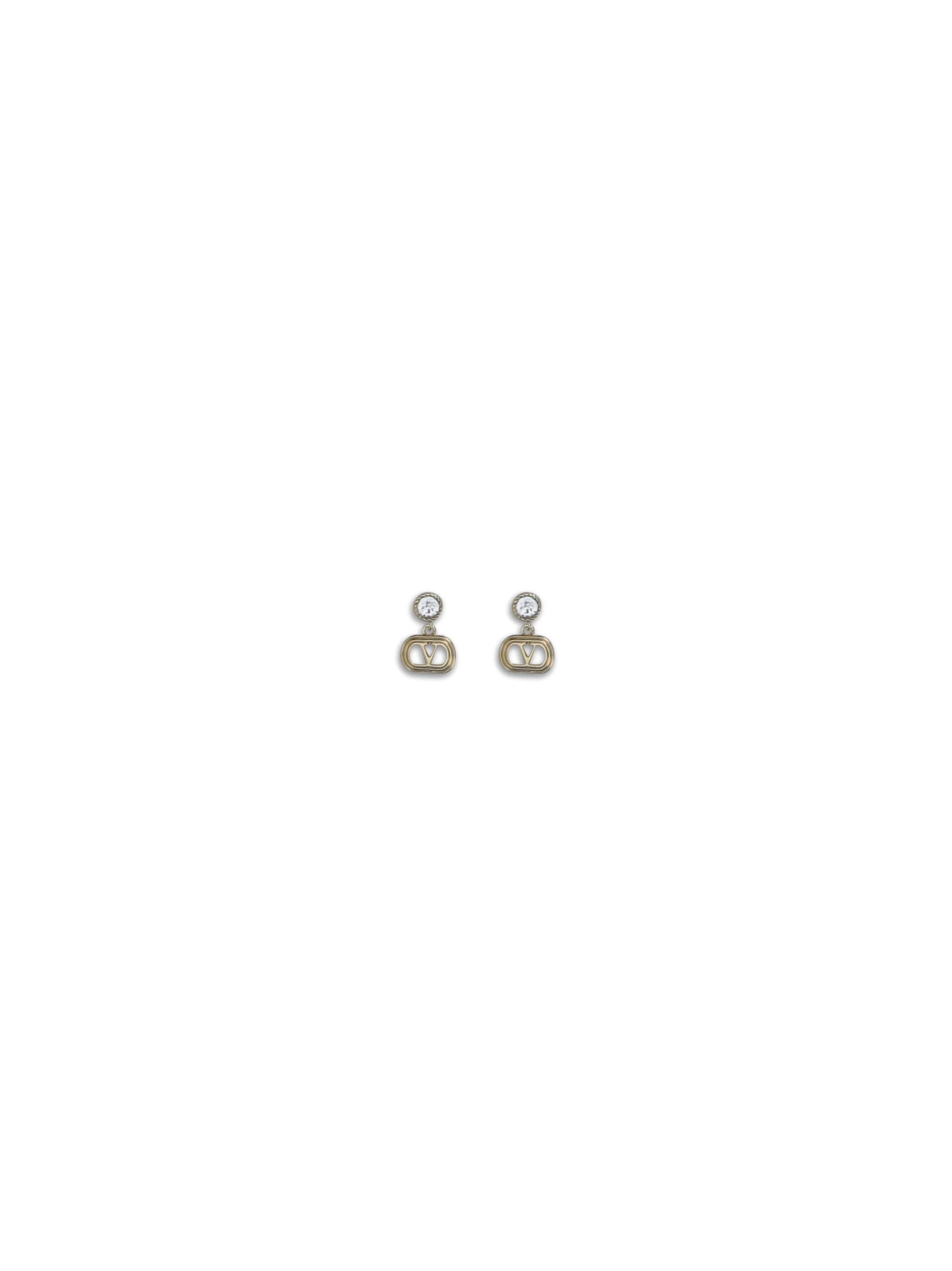 ovalette earrings in metal and swarovski® crystals