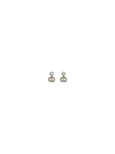 ovalette earrings in metal and swarovski® crystals