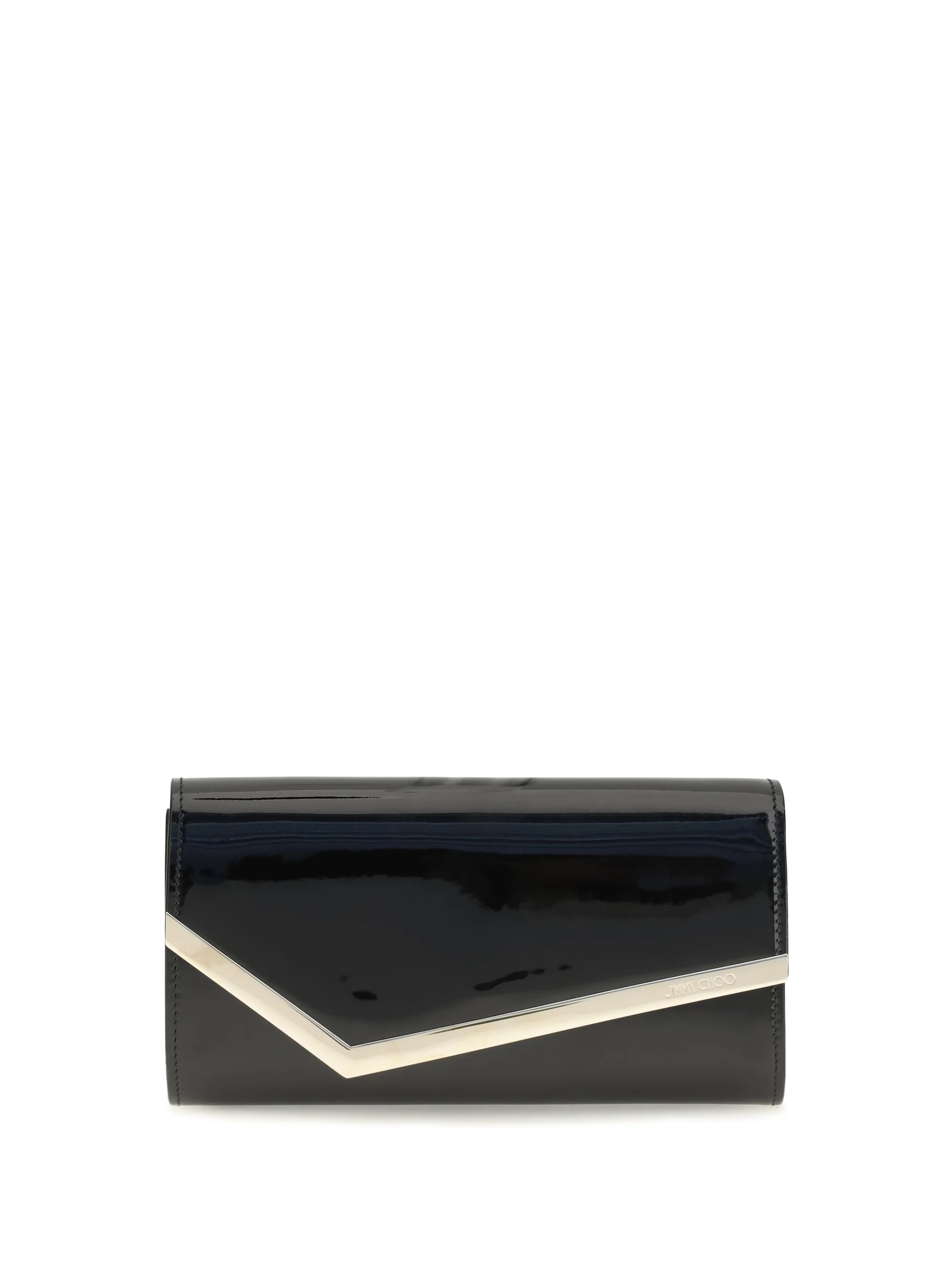 JIMMY CHOO OS emmie leather clutch