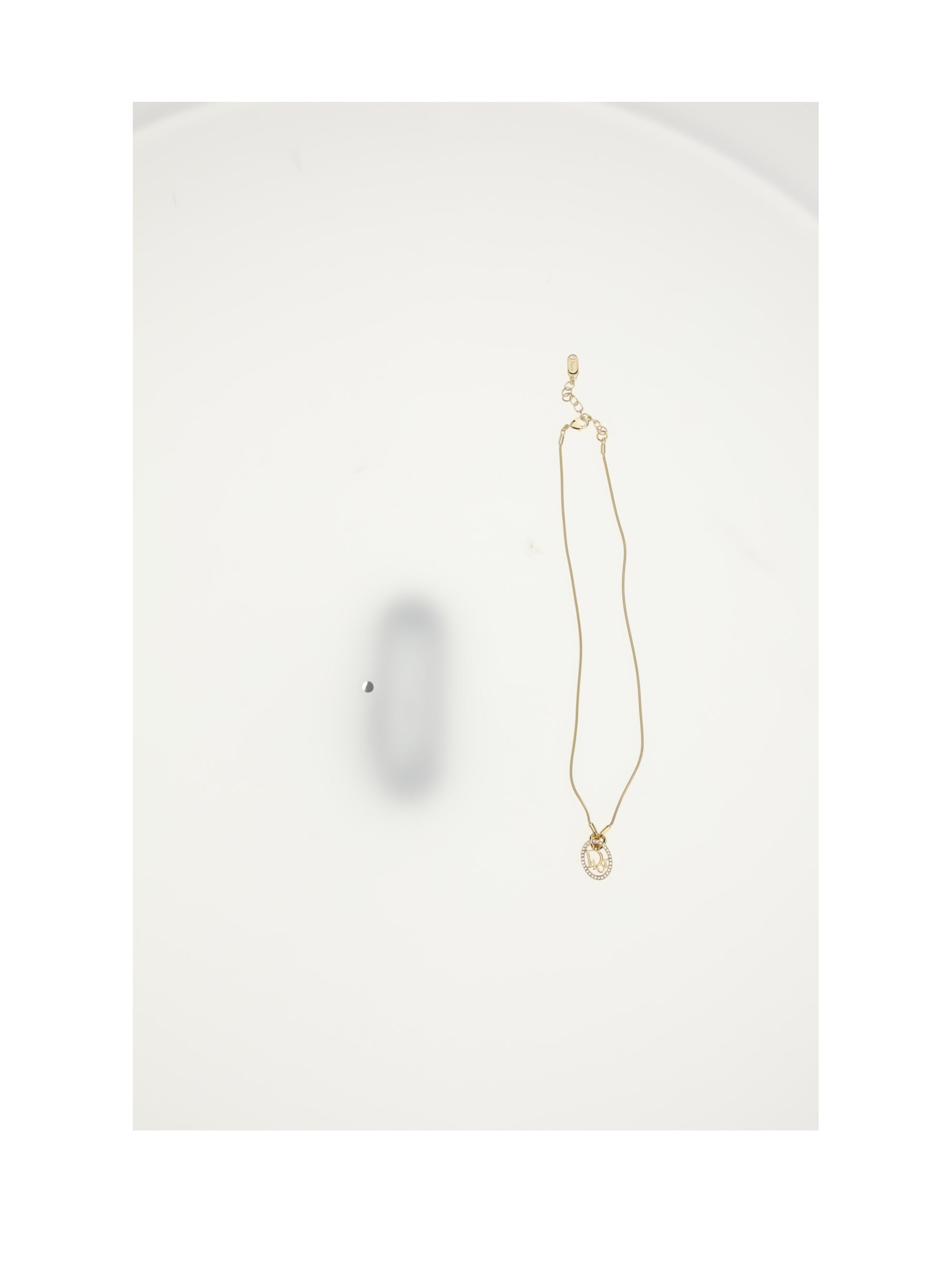 DIOR OS dior oblique neacklace crystals