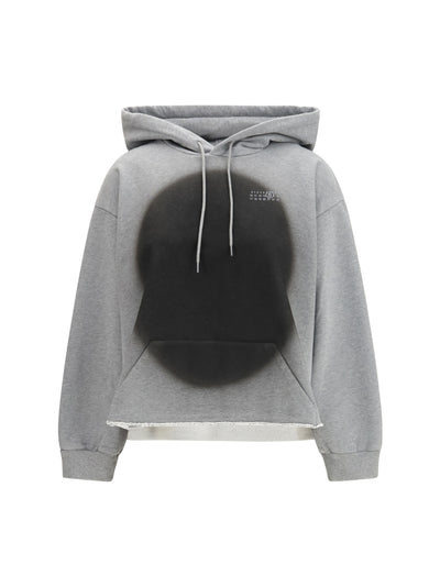 numeric logo spray hoodie