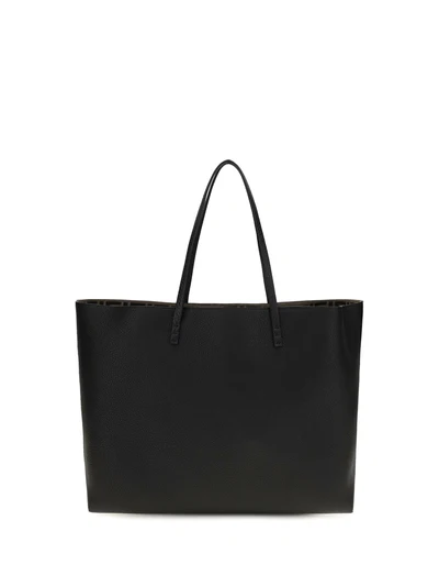 medium roll roman leather shopping bag