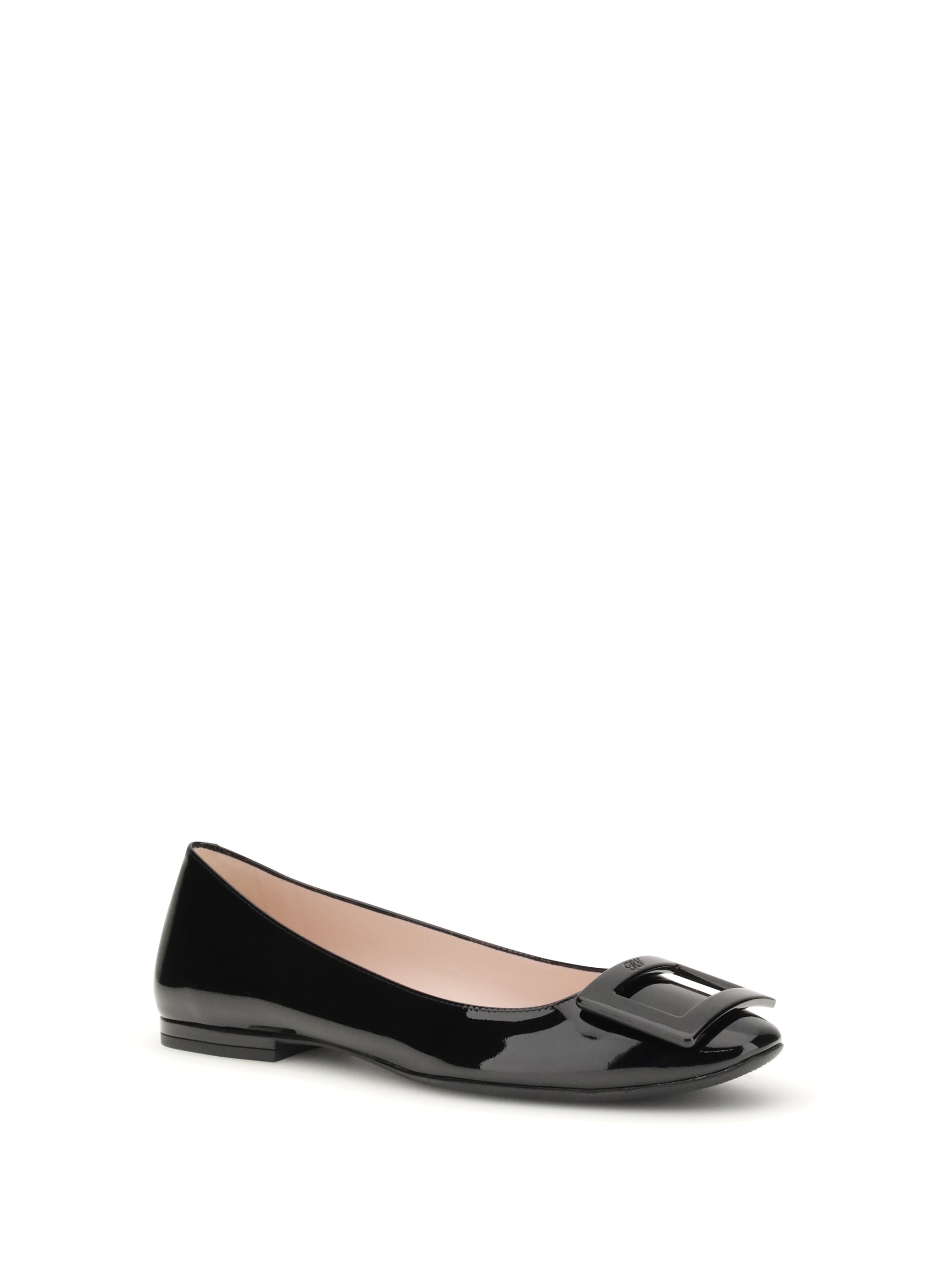 ROGER VIVIER 38.5 gommettine leather ballerinas