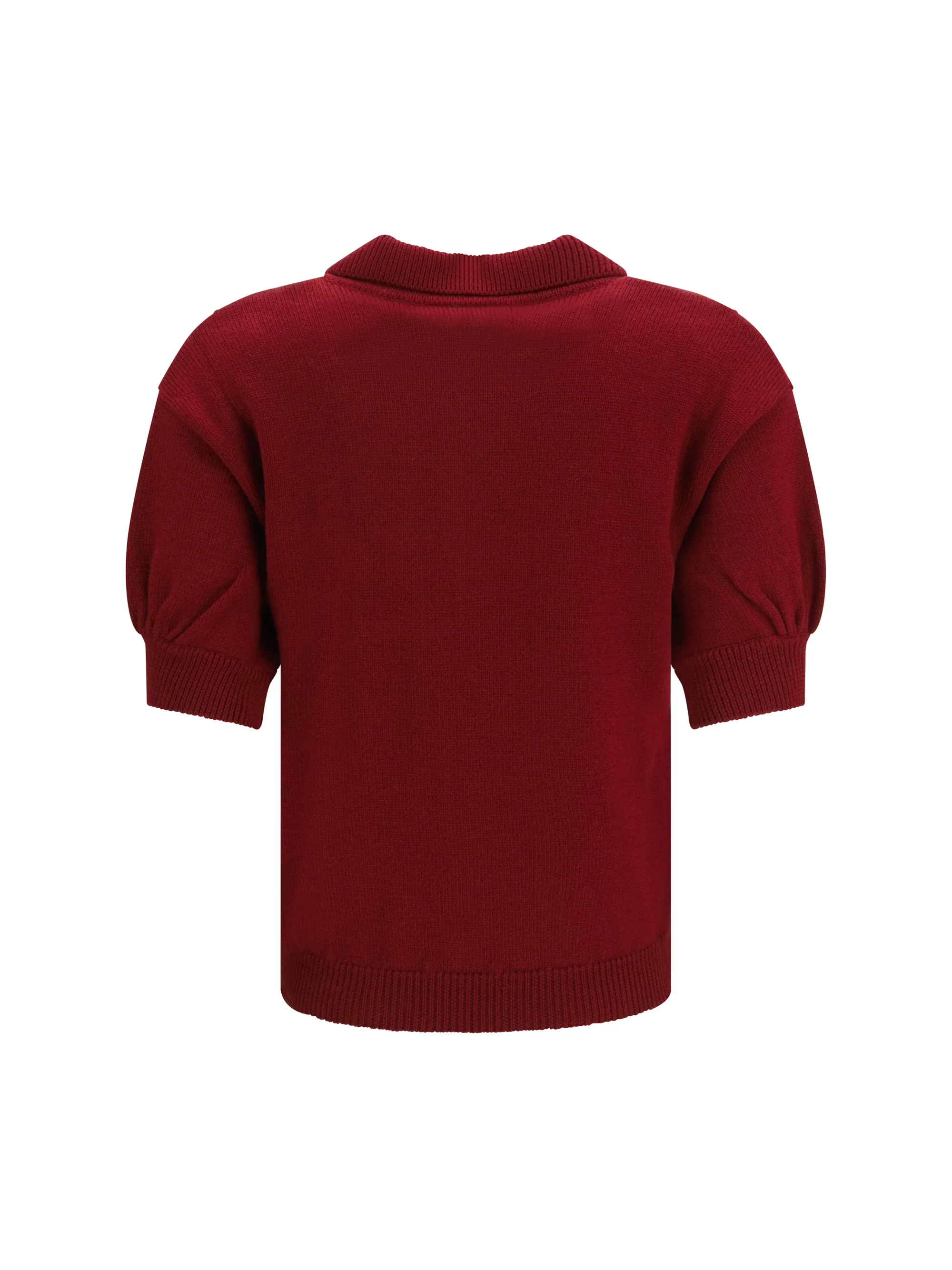ALESSANDRA RICH 40 merino wool polo shirt with buttons
