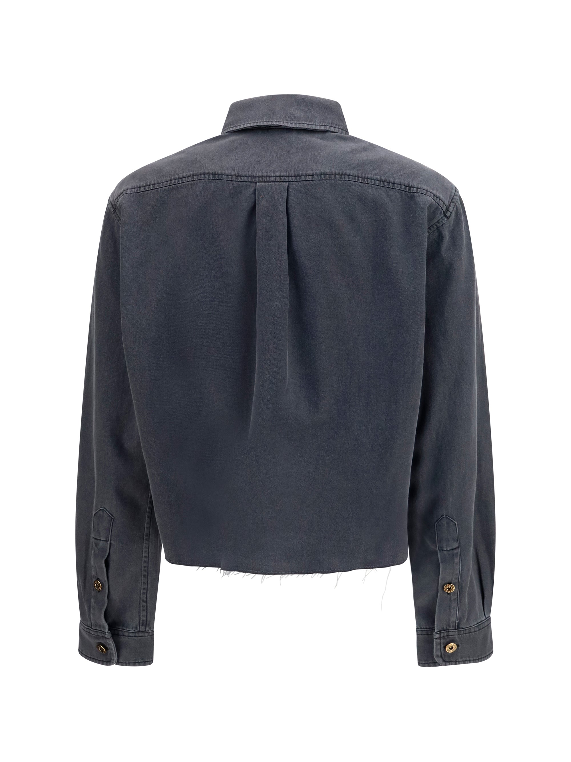 MIU MIU 38 denim-style cotton shirt