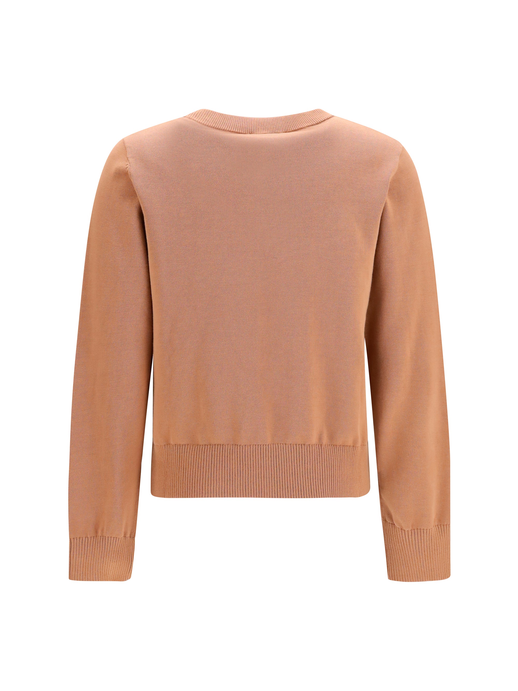 cherry-print cotton sweater