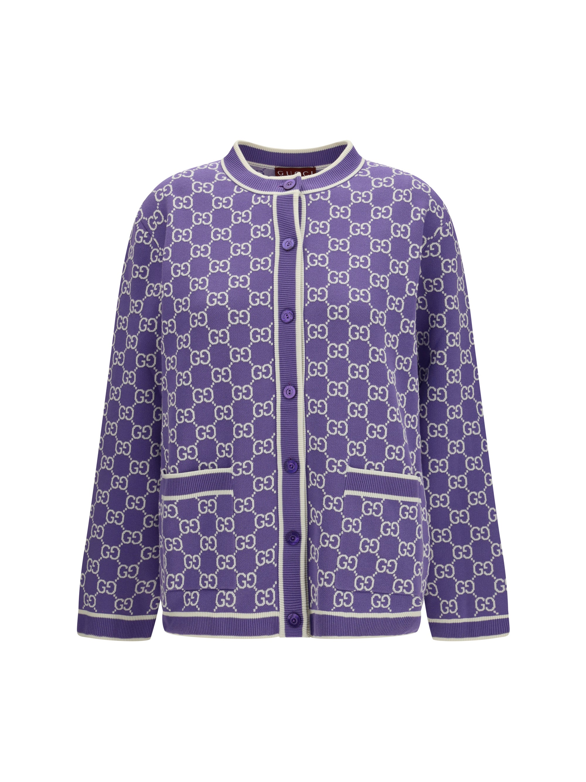 GUCCI S embroidered cotton cardigan
