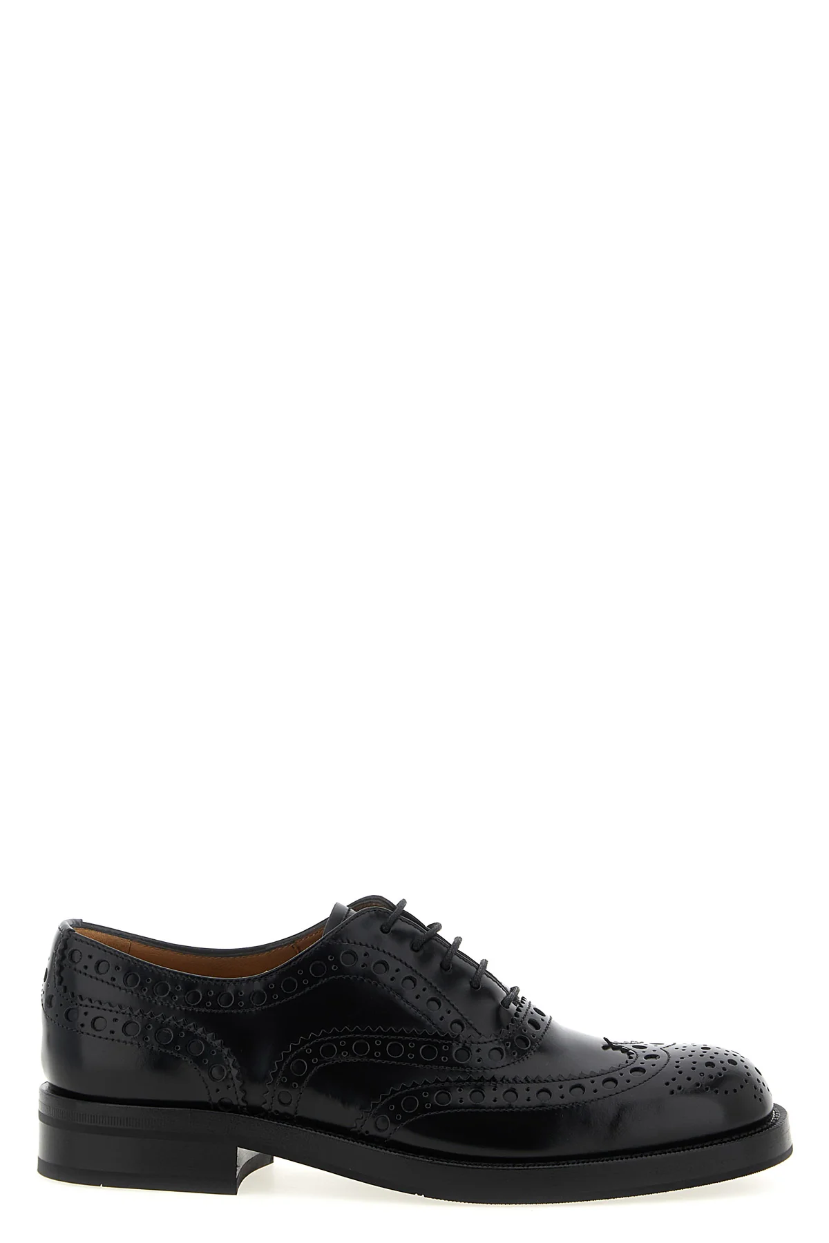 pilar lace-up shoes in brushed calf leather