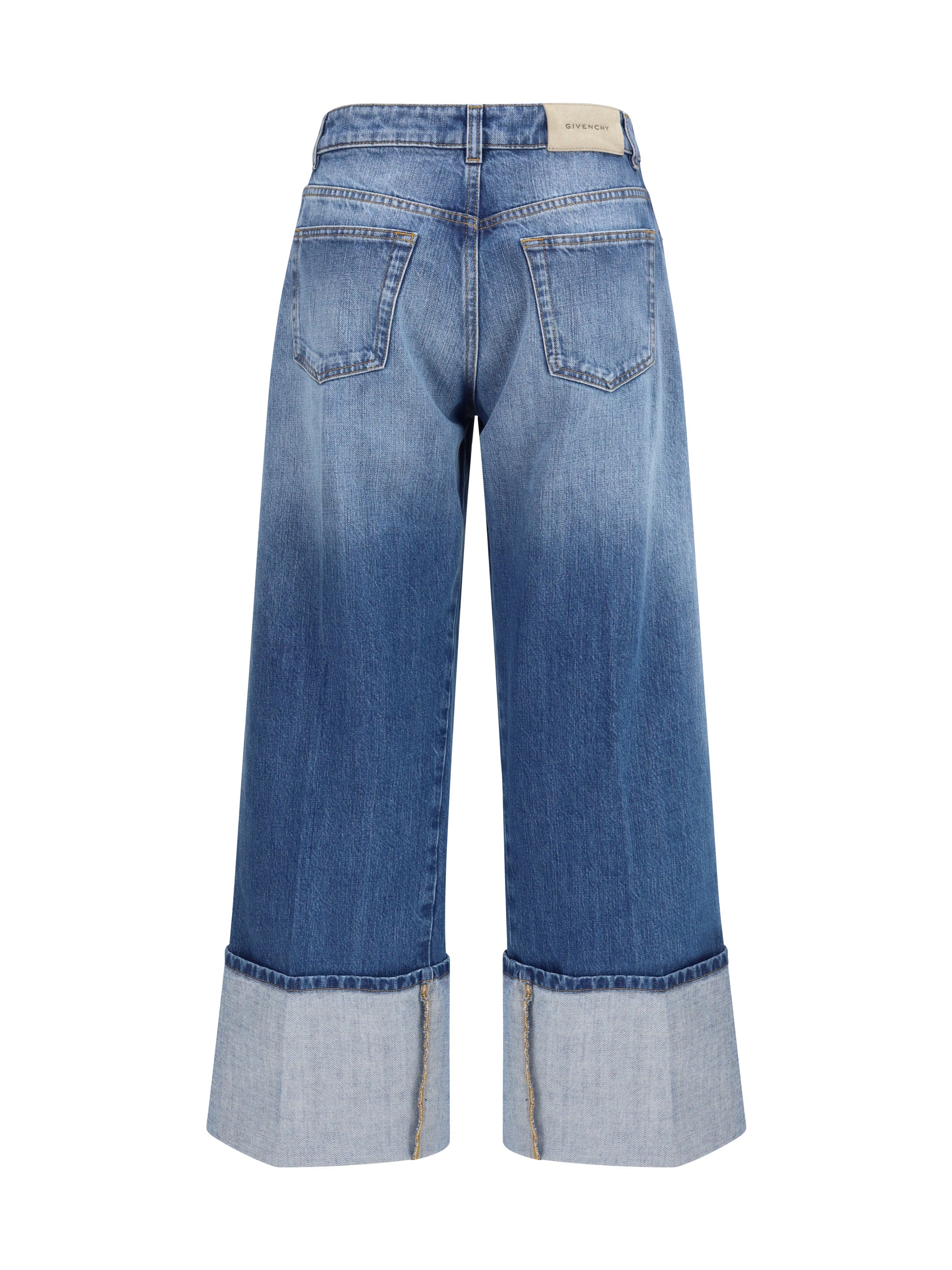 dégradé turn-up jeans