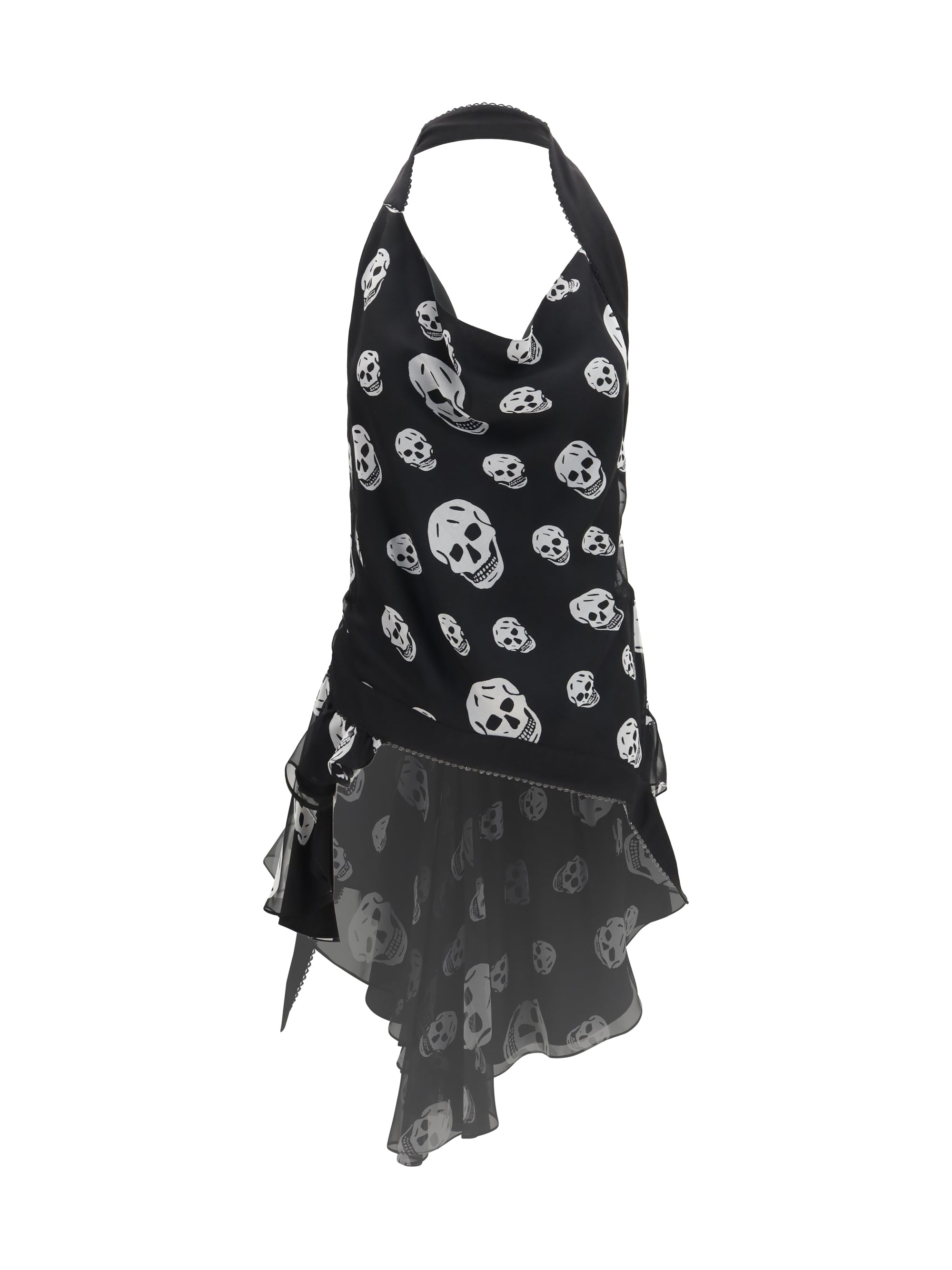 ALEXANDER MCQUEEN 42 halter silk top 