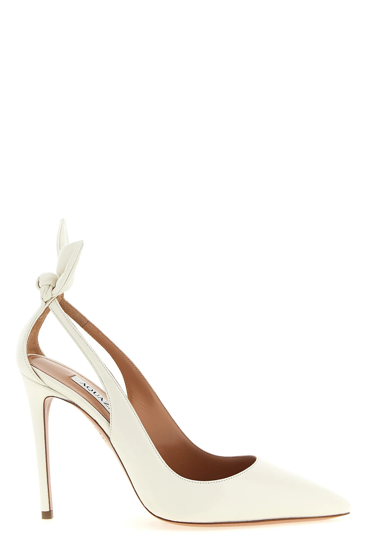 AQUAZZURA 35.5 the aquazzura bow tie pump pumps define a tapered silhouette through a sartorial