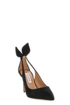 the aquazzura bow tie pump pumps redefine evening elegance through a tapered pat