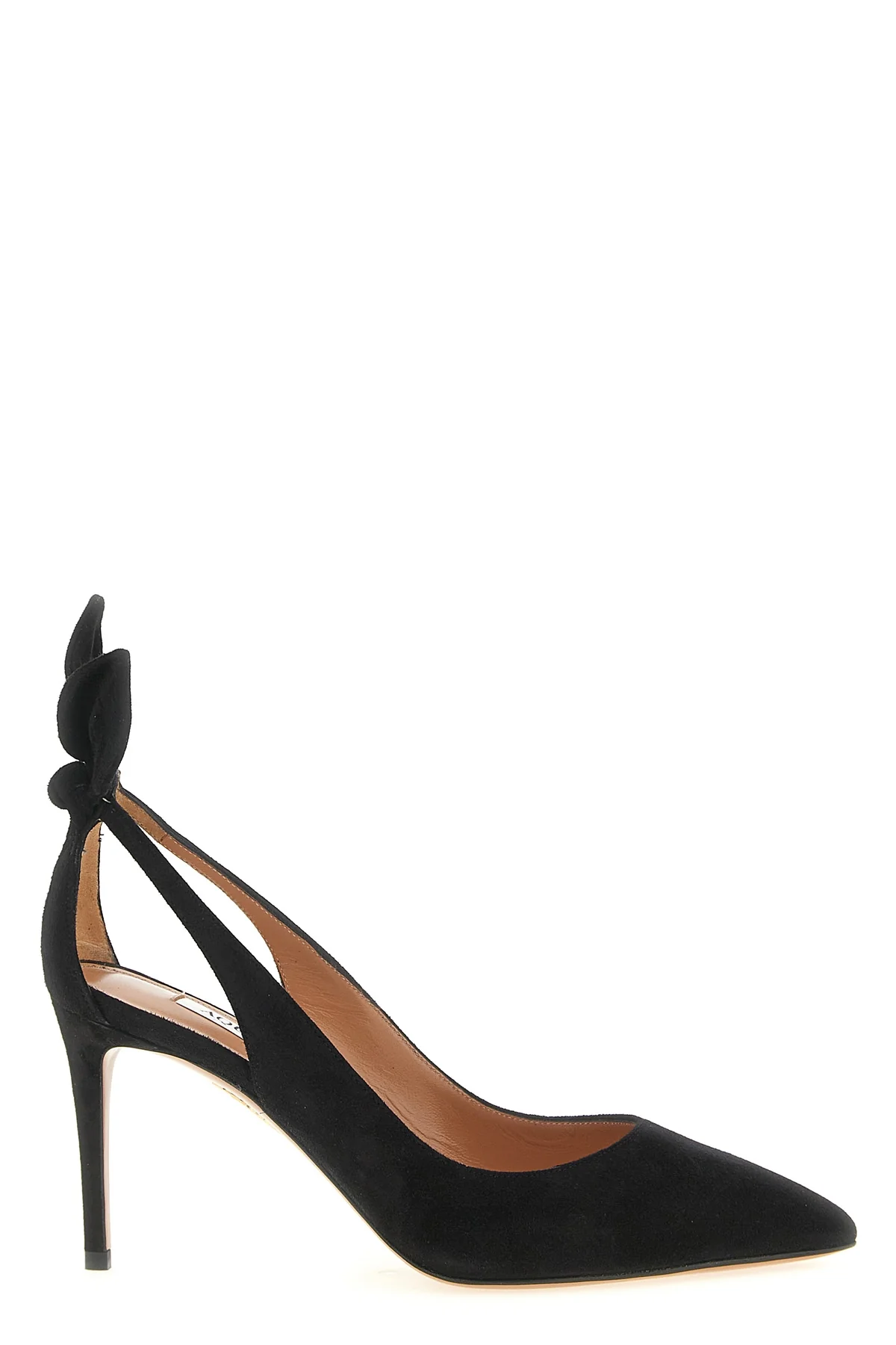 AQUAZZURA 35.5 the aquazzura bow tie pump pumps redefine evening elegance through a tapered pat