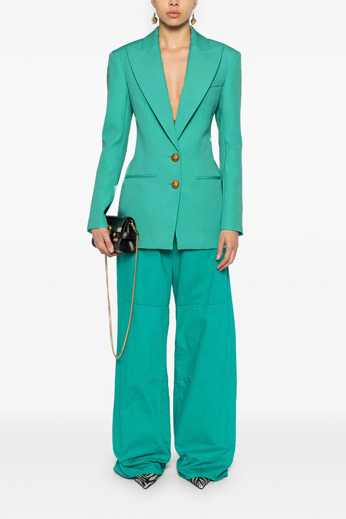 BALMAIN 34 double-breasted wool blazer