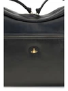 large dolce textured leather shoulder bag
