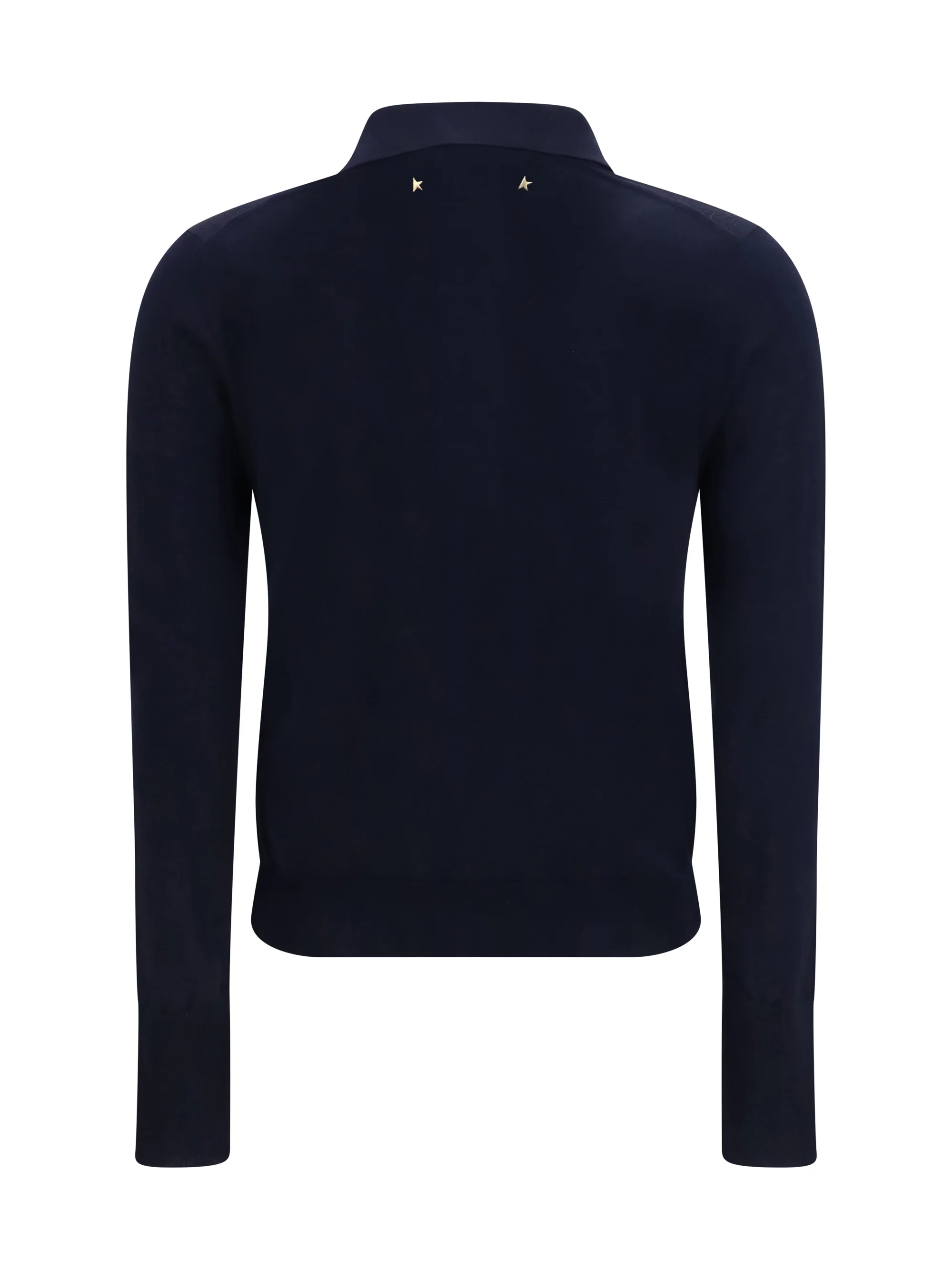 long sleeve merino wool polo