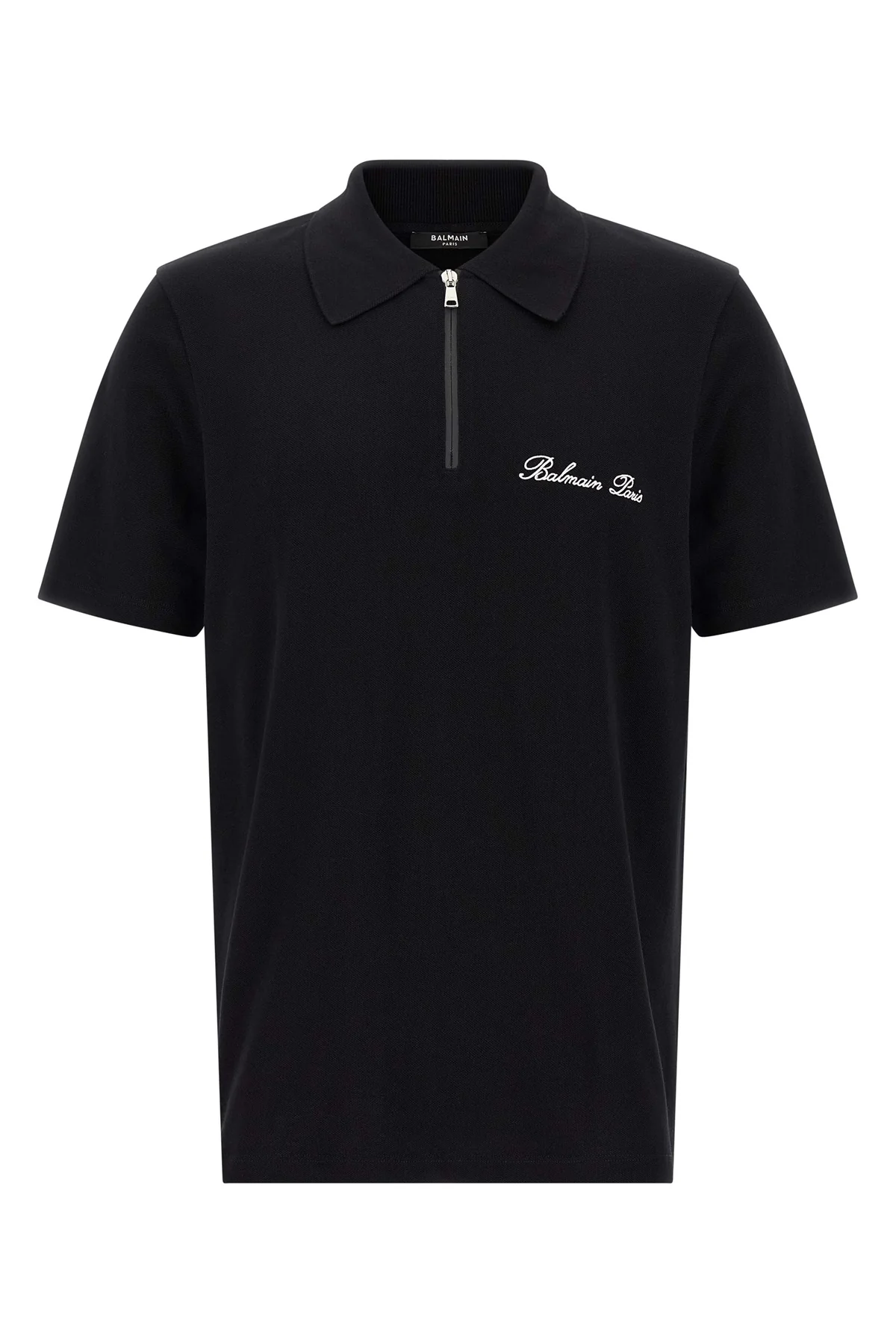 BALMAIN S polo shirt in piqué cotton