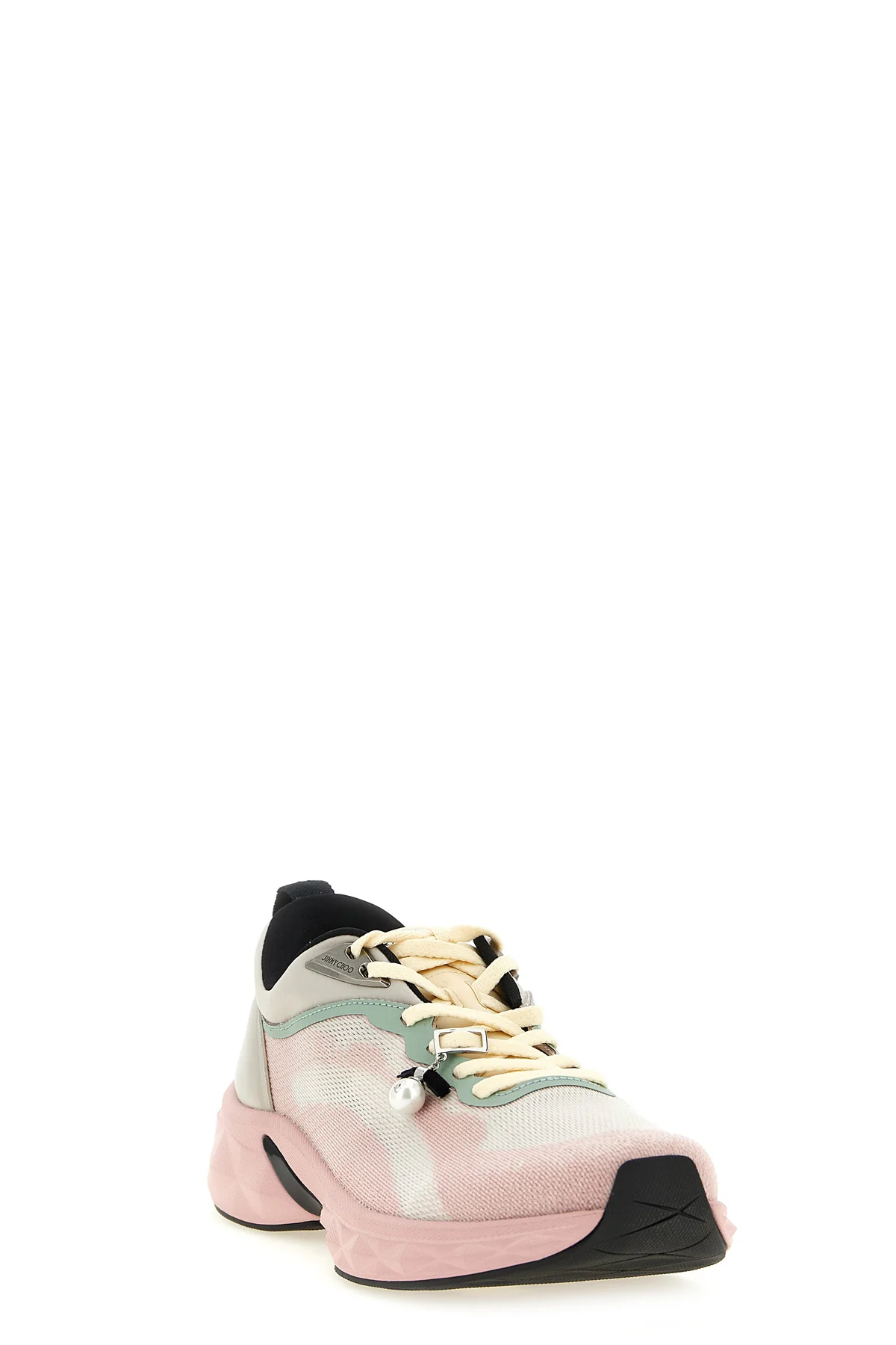diamond run sneakers in jacquard knit