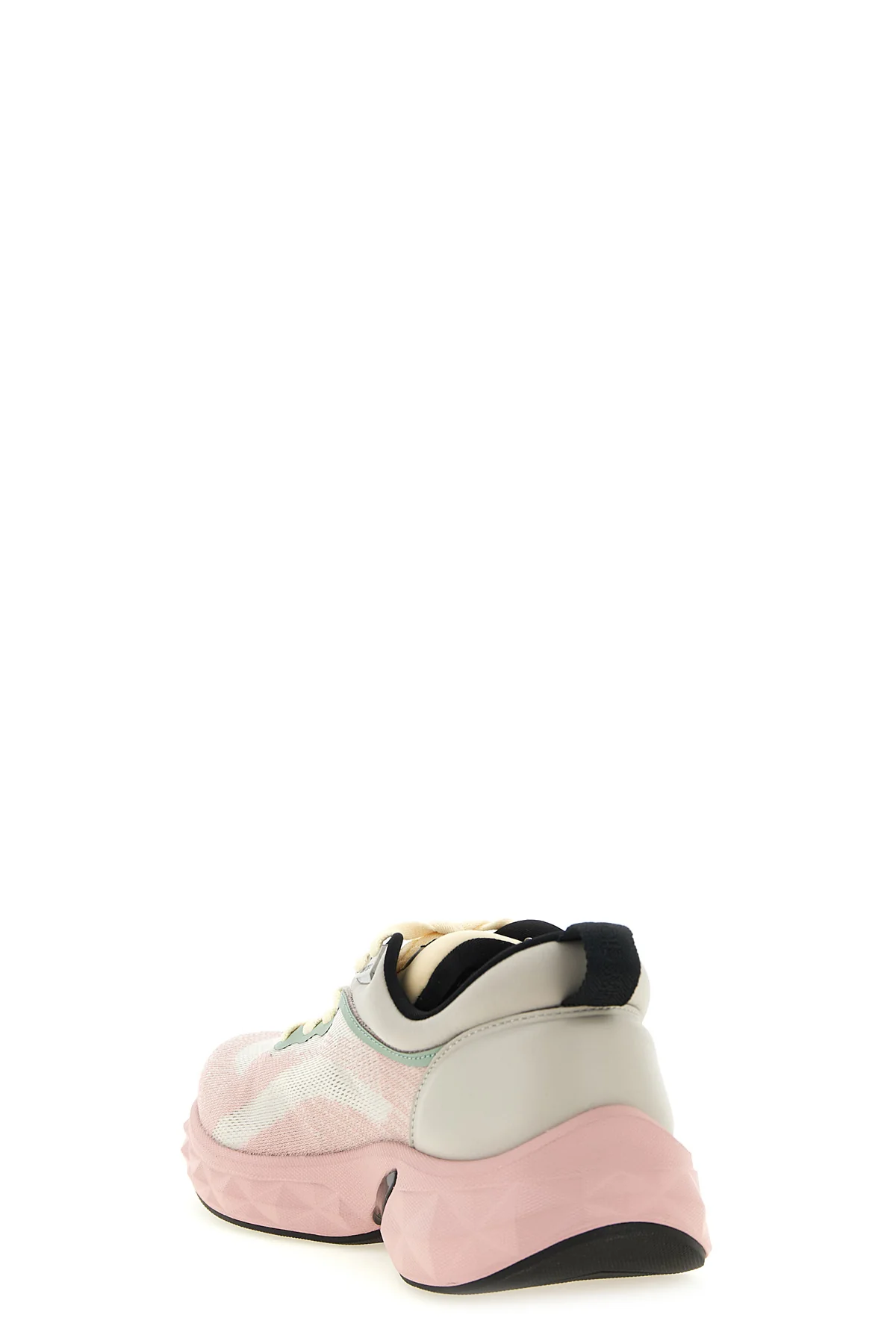 diamond run sneakers in jacquard knit