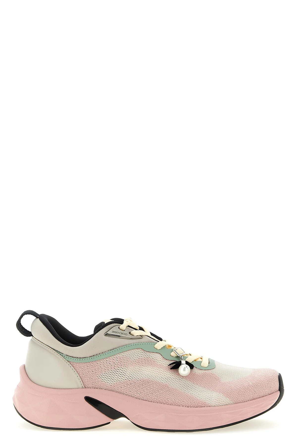 diamond run sneakers in jacquard knit