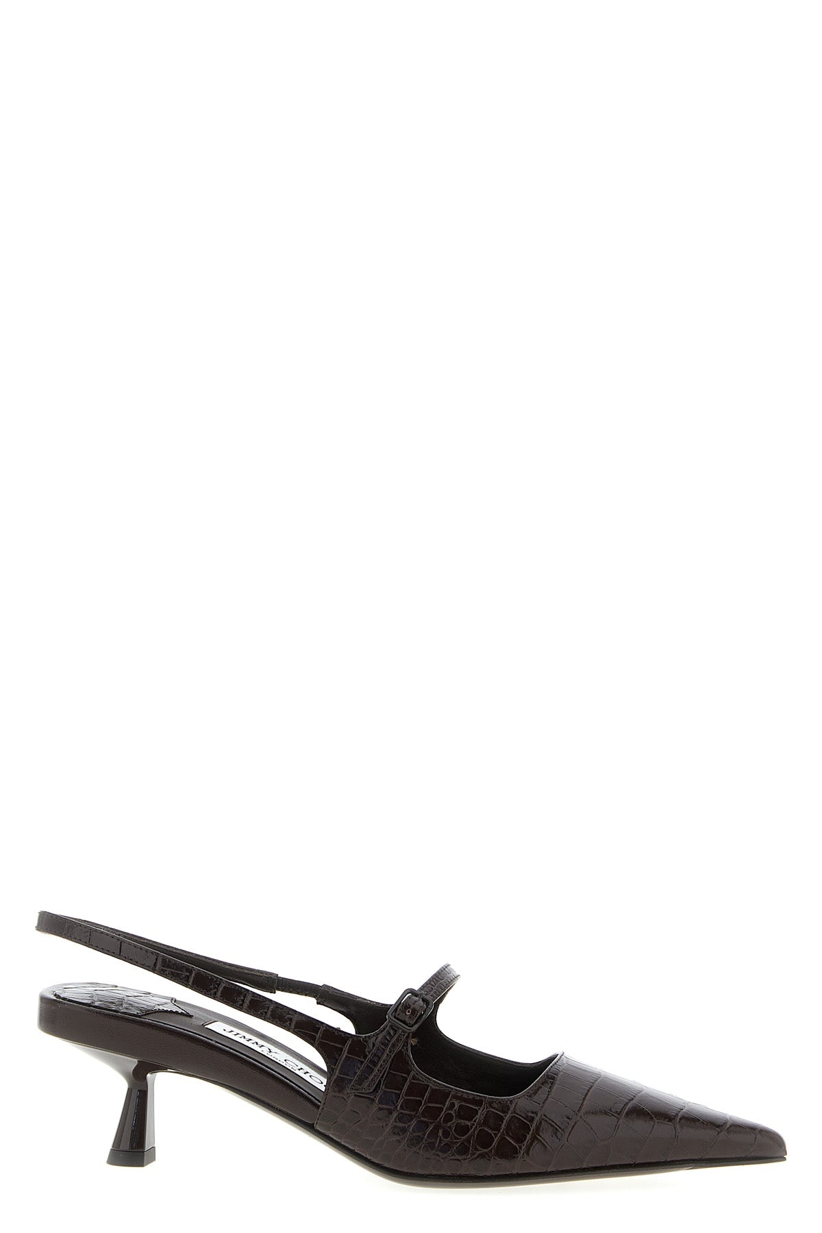 didi crocodile-print leather slingbacks